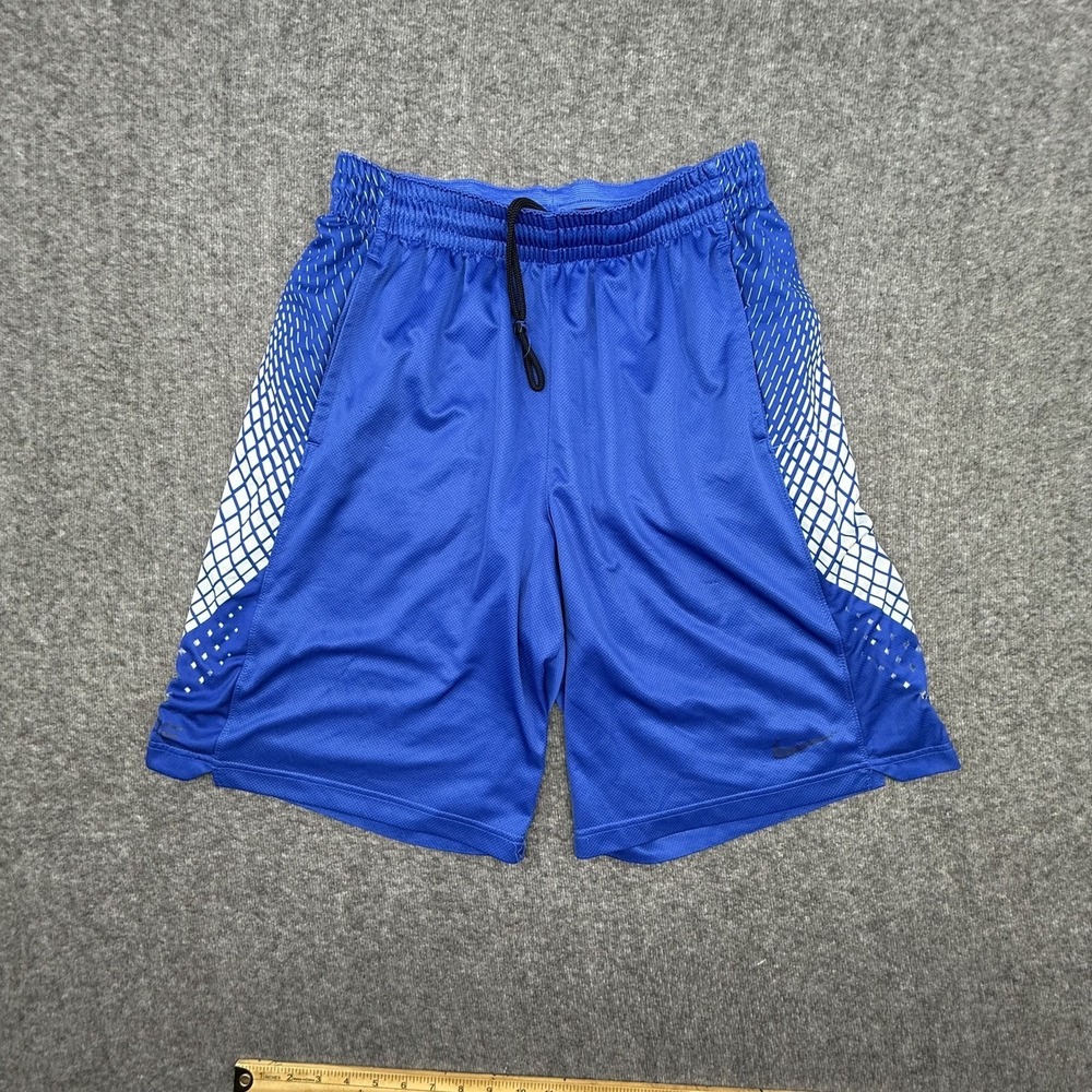 Vintage Nike Shorts Mens L Blue Athletic Casual Performance Stretch Pockets